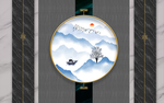 新中式背景墙
