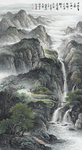 新中式中国风竖版高清国画背景墙