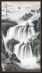 墨画 水墨 抽象水墨画 意境水