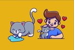 卡通小猫