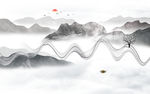 抽象山水画