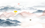 抽象山水画