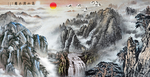 国画山水国画山水国画图片