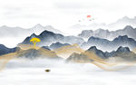 抽象山水画