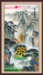 竖幅山水画