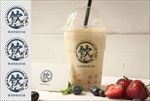 奶茶杯图案设计