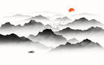 山水背景墙
