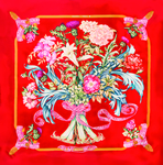 高清花瓶方巾