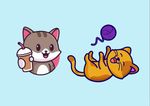 卡通小猫