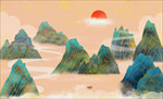 新中式山水国潮