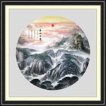 山水画水墨山水画意境山水画
