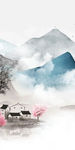 现代大气玄关山水 TIF分层