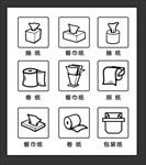 餐巾纸标识