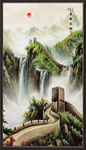 山水画水墨山水画意境山水画