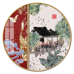 中国红宫墙中式民俗图片