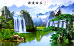 山水画 水墨山水画 意境山水画