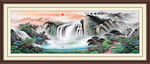 山水画水墨山水画意境山水画