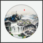 山水画水墨山水画意境山水画