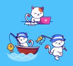 卡通小猫