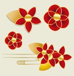 红色花 花瓣 花朵
