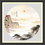 山水画水墨山水画意境山水画