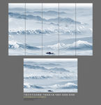 山水画水墨山水画 意境山水画