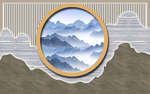 新中式背景墙