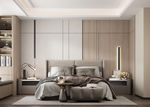 现代轻奢简约卧室室内设计