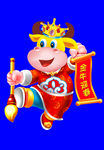 牛年门画牛年门贴卡通牛