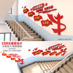 企业家精神楼梯文化墙