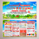2020年世界艾滋病日主题展板