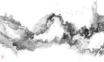 抽象写意水墨山水