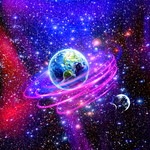 紫色星空