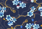 手绘花 链条