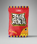 卡通小鸡零食包装袋设计