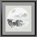 山水画水墨山水画 意境山水画