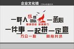 狼性团队一群人一条心文化墙