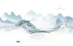 中式 现代新款山水 TIF分层