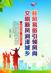 文明城市共筑新风篇移风易俗海报