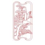 松树精雕图
