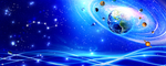 蓝色唯美浩瀚宇宙星空吊顶