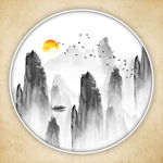 山水画 水墨山水画 意境山水画