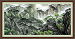 聚宝盆山水画