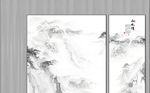 现代简约立体几何石纹山水木纹组
