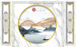 新中式背景墙