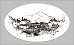 山水线描图