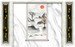 新中式背景墙