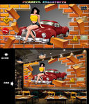 3d汽车背景墙
