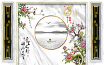 新中式背景墙