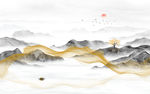 抽象山水画